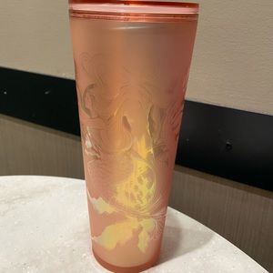 Starbucks Spring 2022 Rose Gold Copper Siren Soft Touch Cold Cup Venti Tumbler